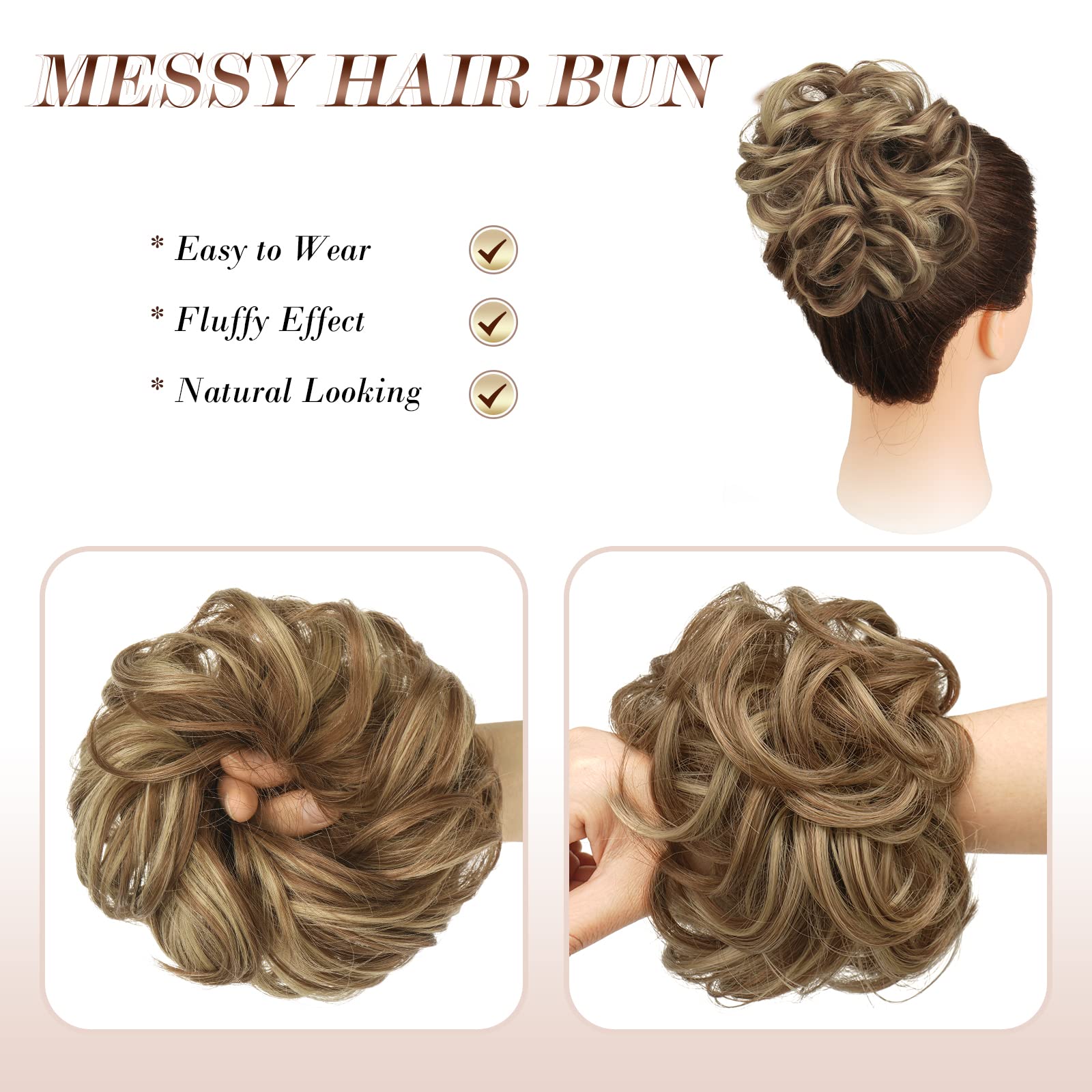 FESHFEN textura suave y volumen que se mezcla con el cabello