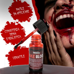 Festicy sangre falsa para maquillaje de Noche de Brujas, aplicación fácil