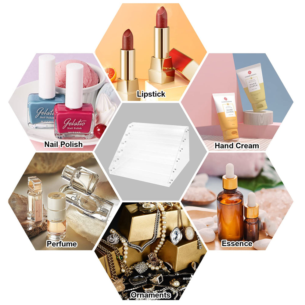 Capacidad FFowcye para 72 botellas, ideal para esmaltes y pinturas.