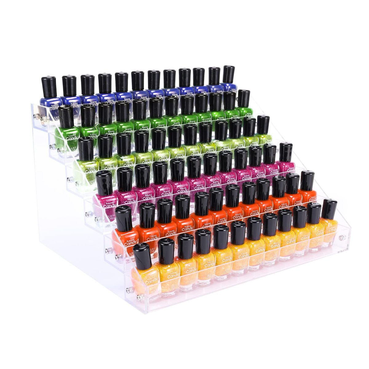 FFowcye organizador acrílico para esmaltes, 72 botellas en seis niveles.
