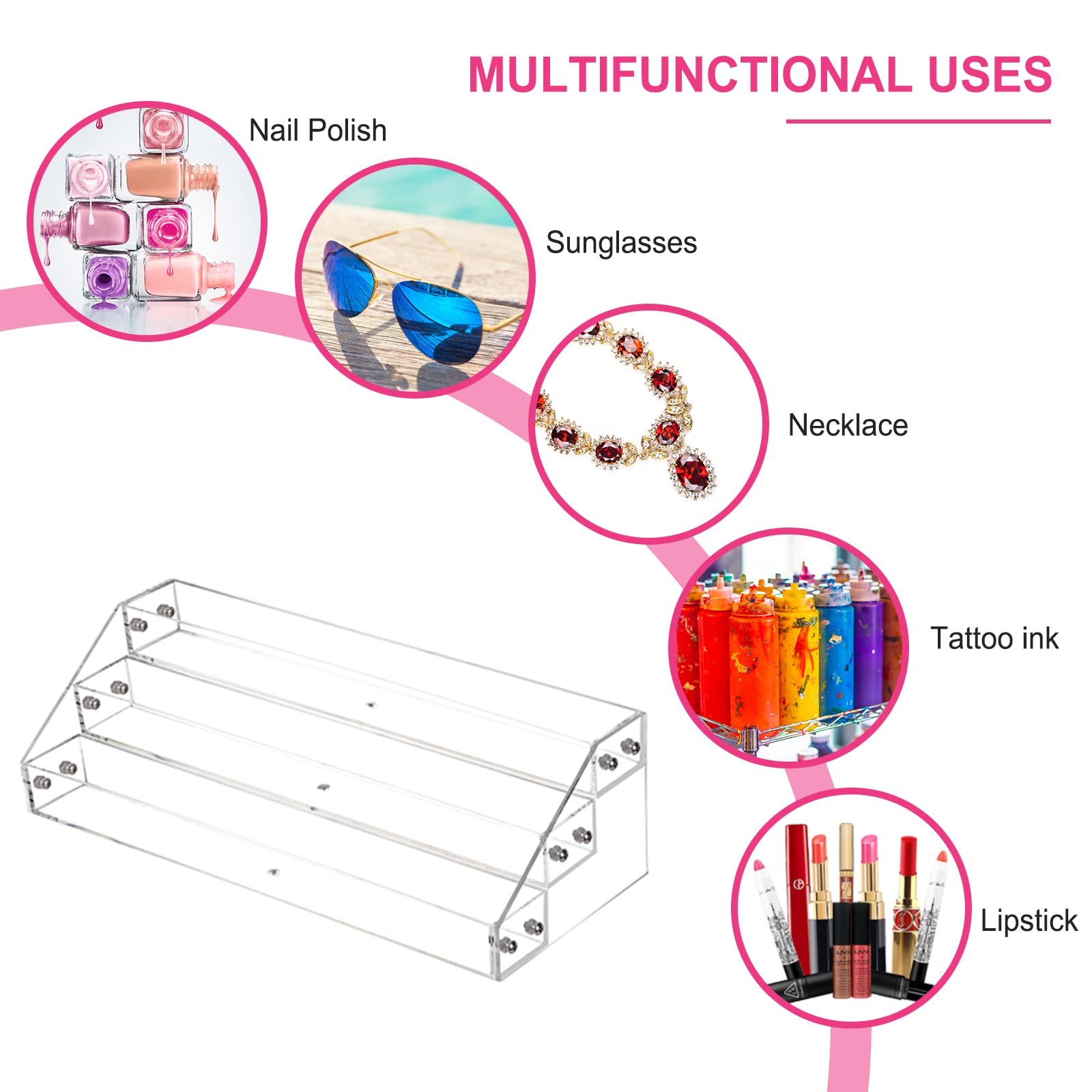 FFowcye espacio para tintas de tatuaje, almacenamiento compacto y seguro.