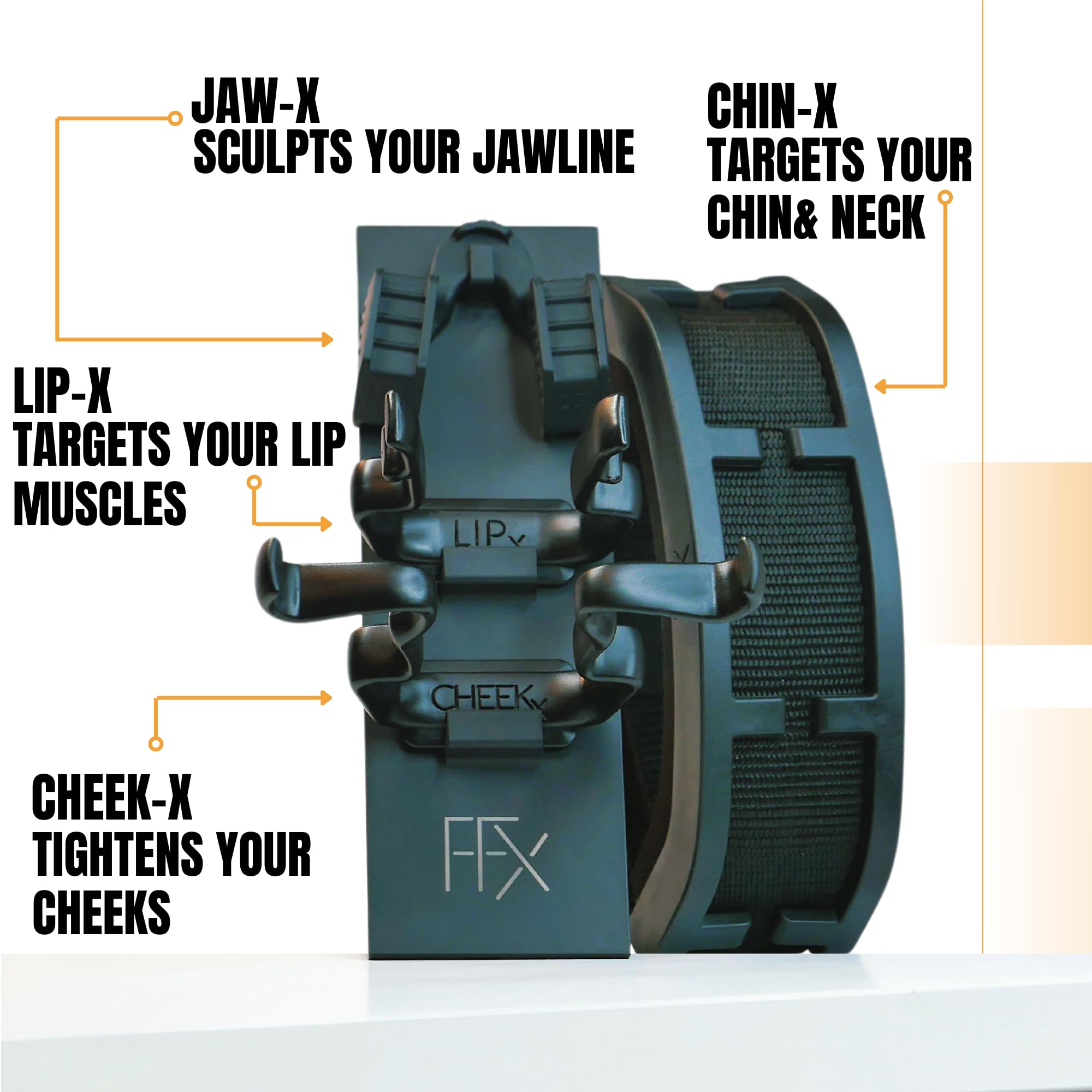 FFX Jaw X: tonificador de mandíbula para definir la línea facial y mayor firmeza.