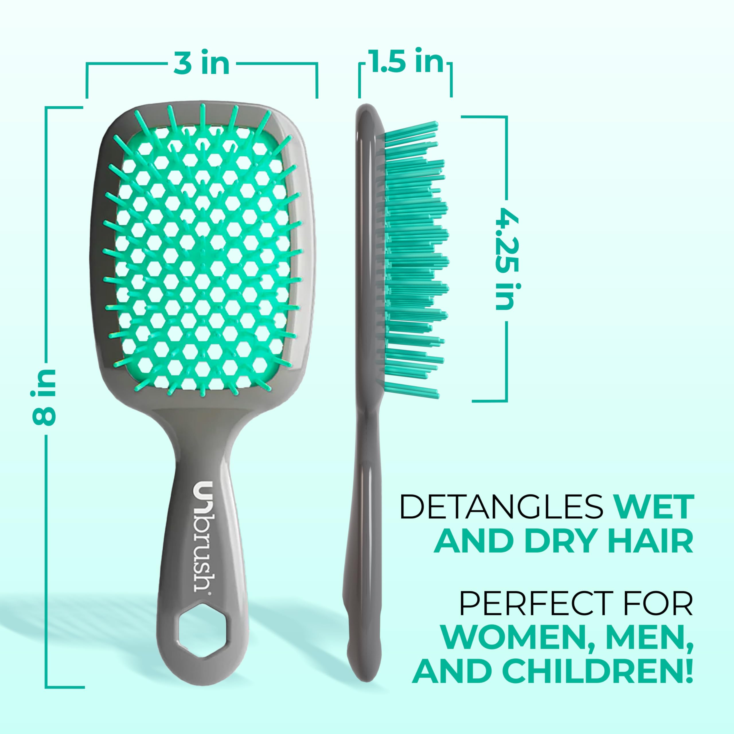 FHI Heat UNbrush adecuado para cabello mojado o seco