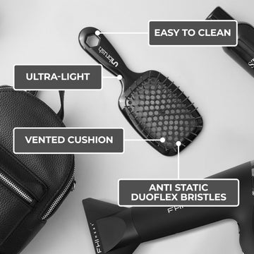 FHI Heat UNbrush cerdas de longitud dual para desenredar sin tirar.