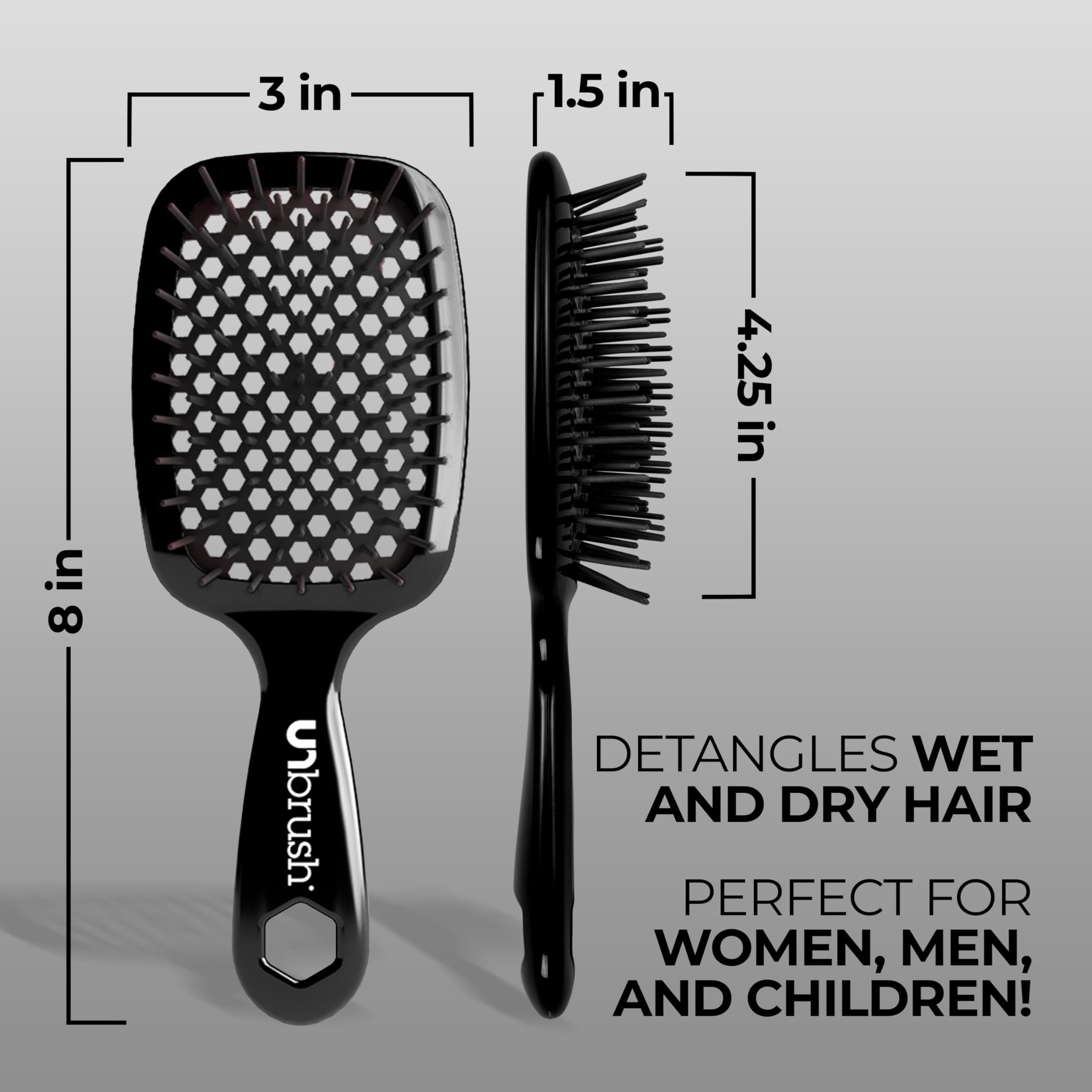 Mango ergonómico y ligero de FHI Heat UNbrush para uso diario
