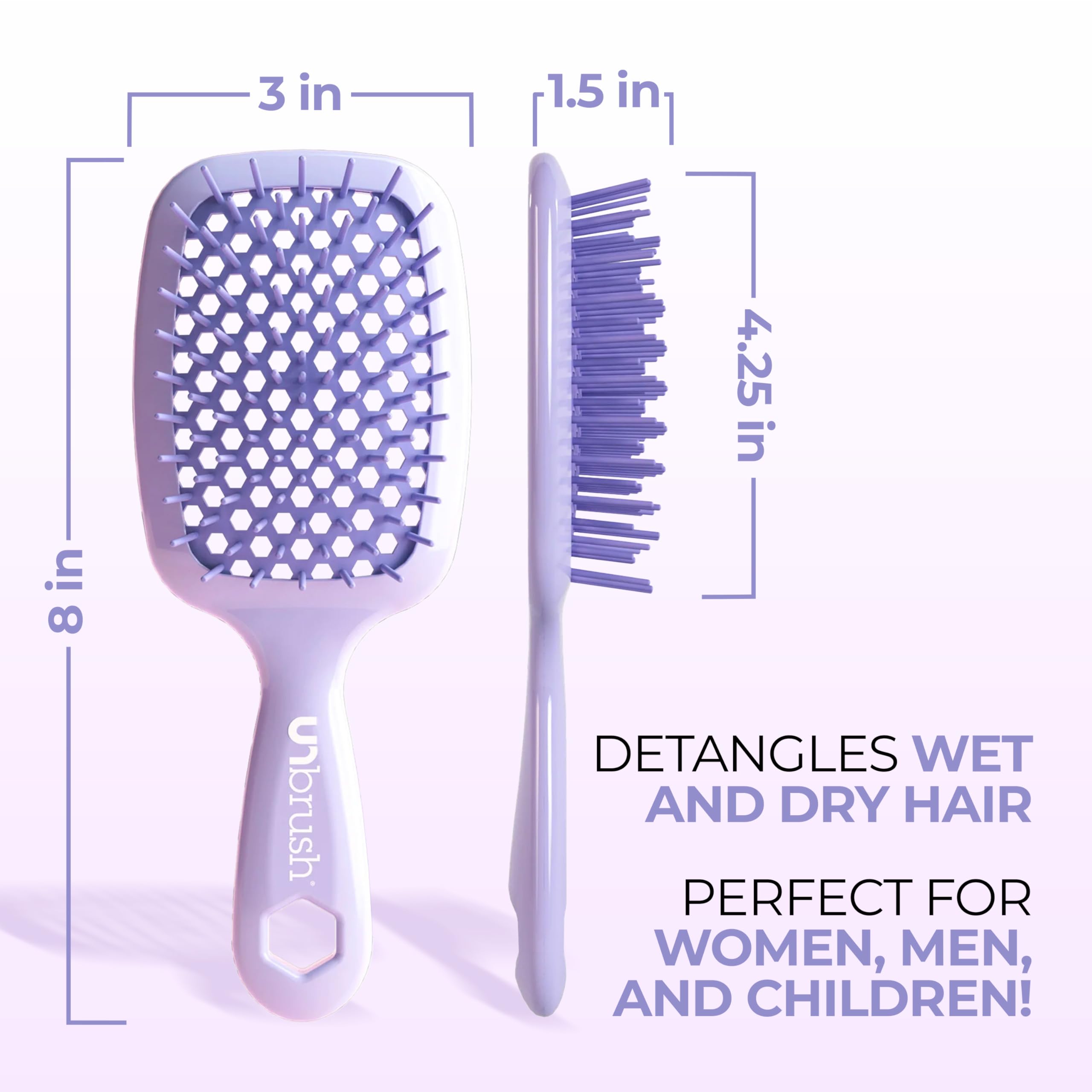 Mango ultraligero del UNbrush para manejo cómodo.
