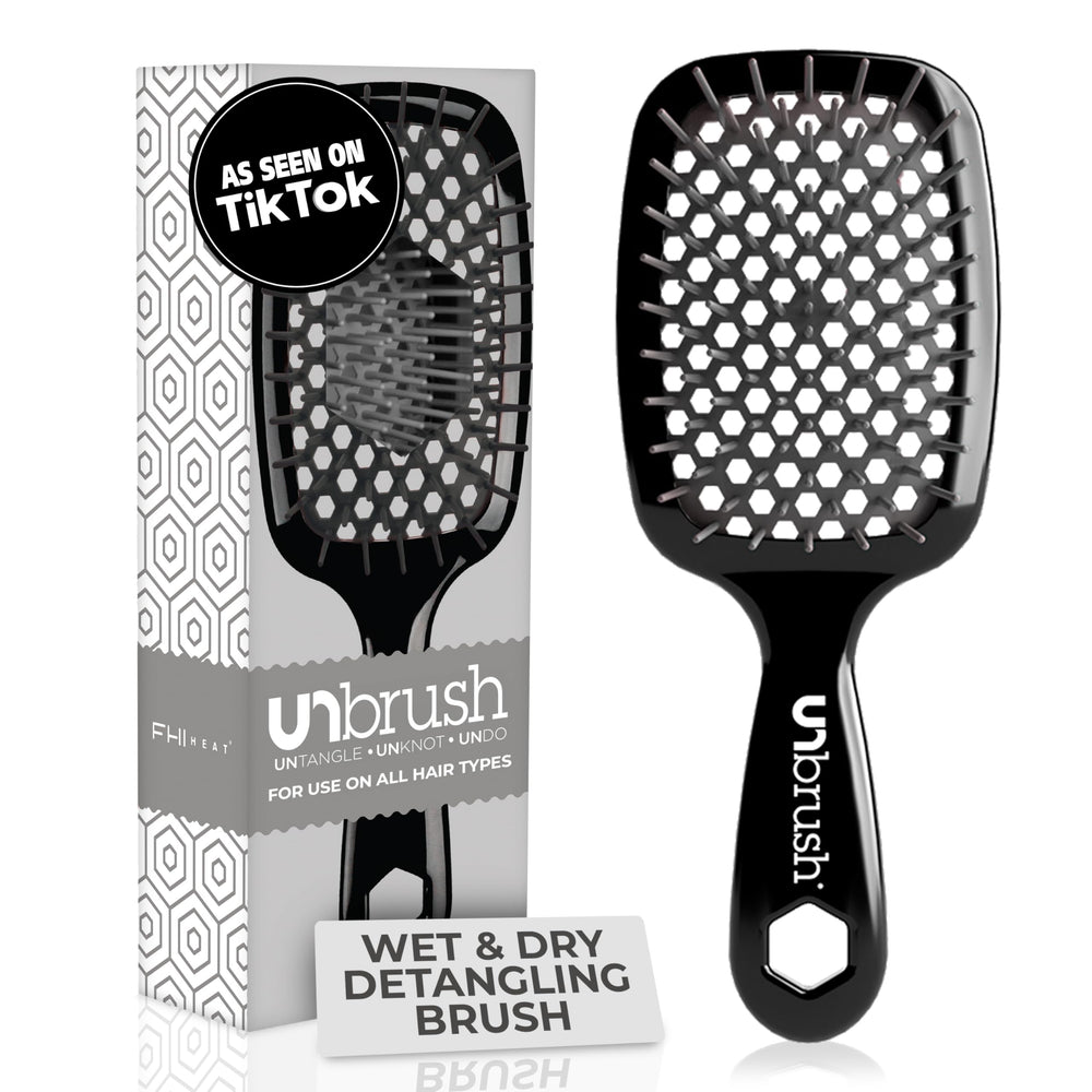 FHI Heat UNbrush peine desenredante frontal para desenredar sin dolor.