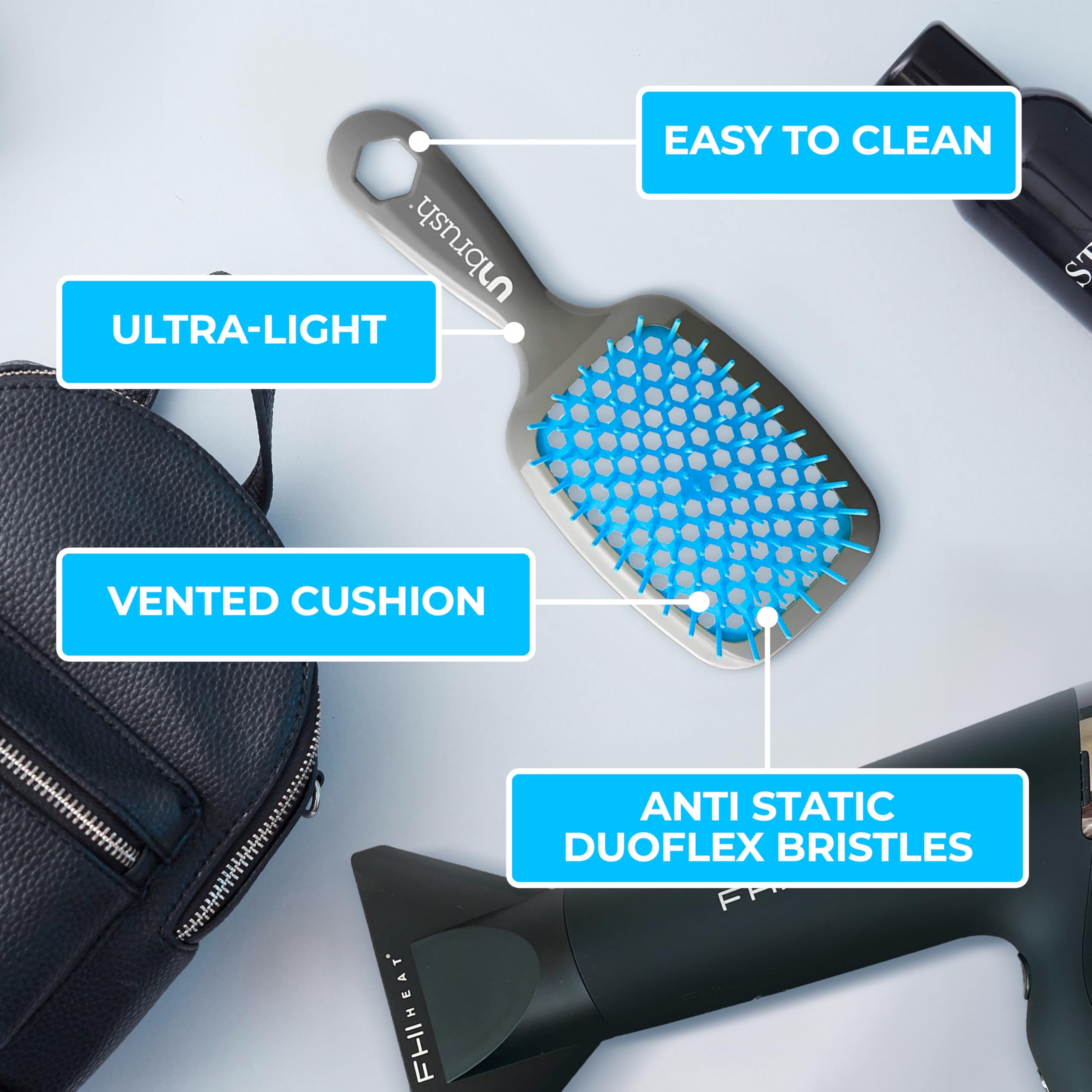 FHI Heat UNbrush para pelo rizado desenreda sin fricción