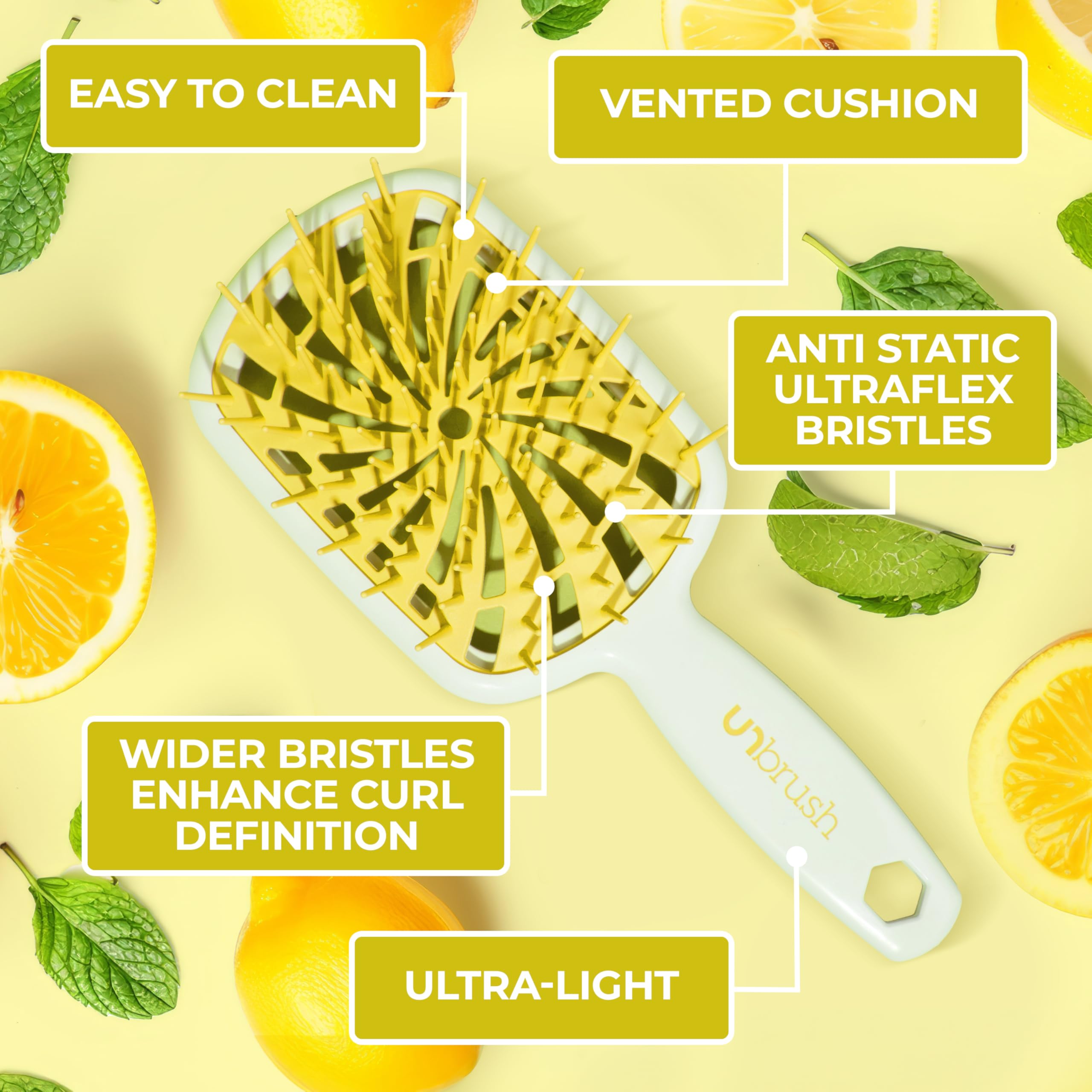 UNbrush Plus destaca por su mango ergonómico para un agarre cómodo durante el cepillado diario.