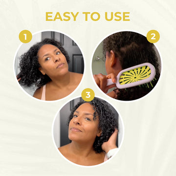 UNbrush Plus es ideal para cabello rizado y frágil, ofreciendo un manejo suave.