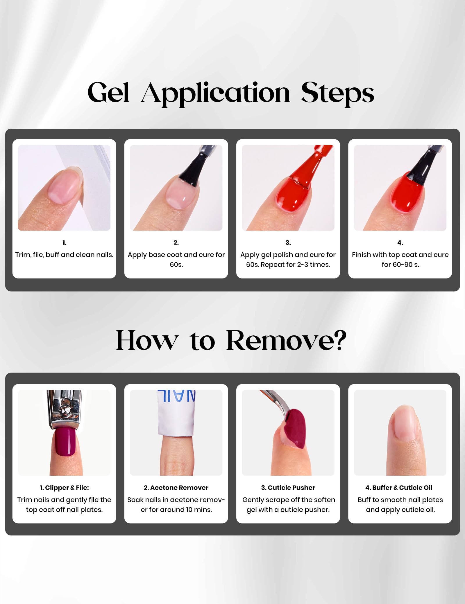 Beetles Gel Polish fichier-ongles, outil pratique pour des ongles nets.