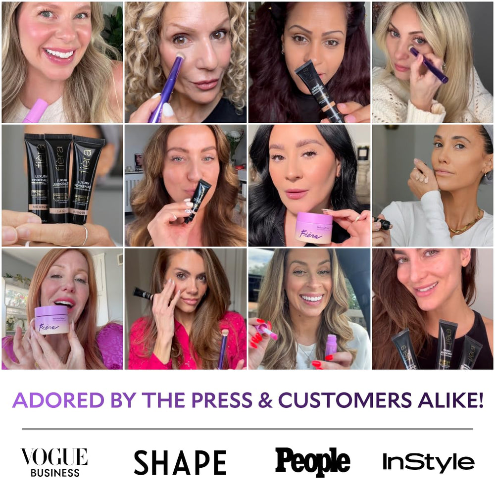 Fièra corrector-fondo lujo Sand contiene ingredientes anti-edad para cuidado de la piel.