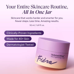 Fièra MoistureWiser; textura crema suave para una aplicación cómoda.