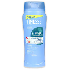 FINESSE dos en uno: botella vertiendo, cabello suave y manejable