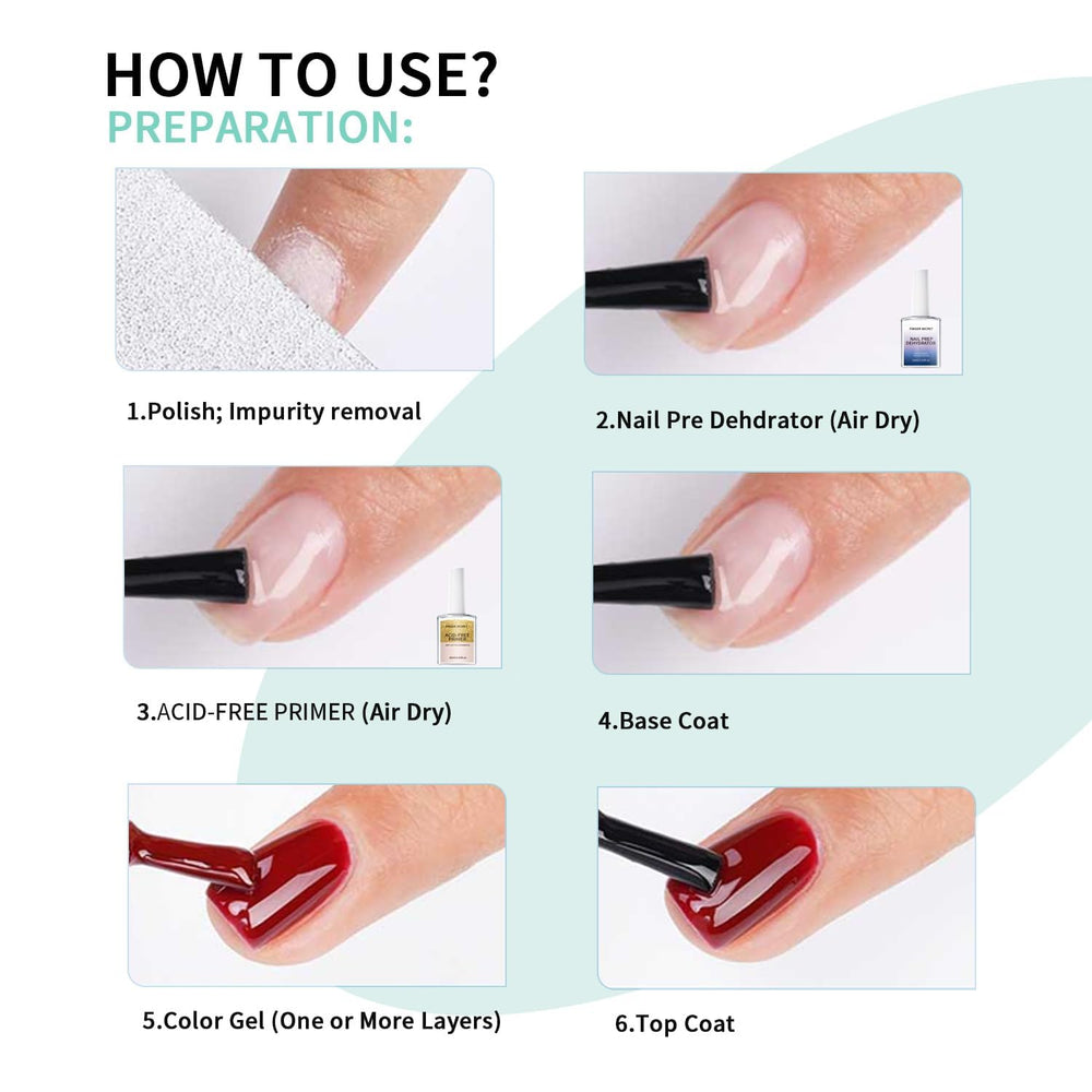 Finger Secret aplicación sin enjuague: permite continuar la manicura rápidamente.