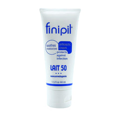 Finipil Lait 50 crema antiseptica post depilacion para piel suave.