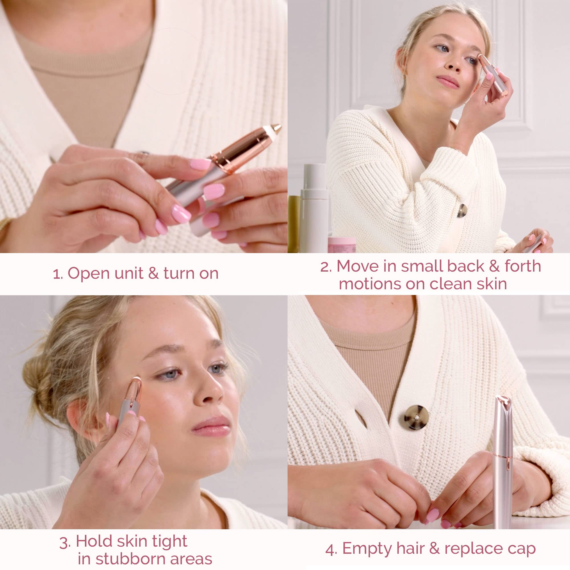 Finishing Touch Flawless Brows ofrece precisión en cejas para delinear sin esfuerzo.