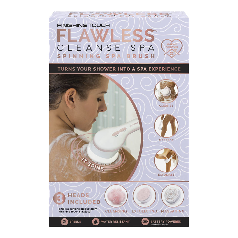 Finishing Touch Flawless Cleanse Spa gancho de ducha de acero inoxidable
