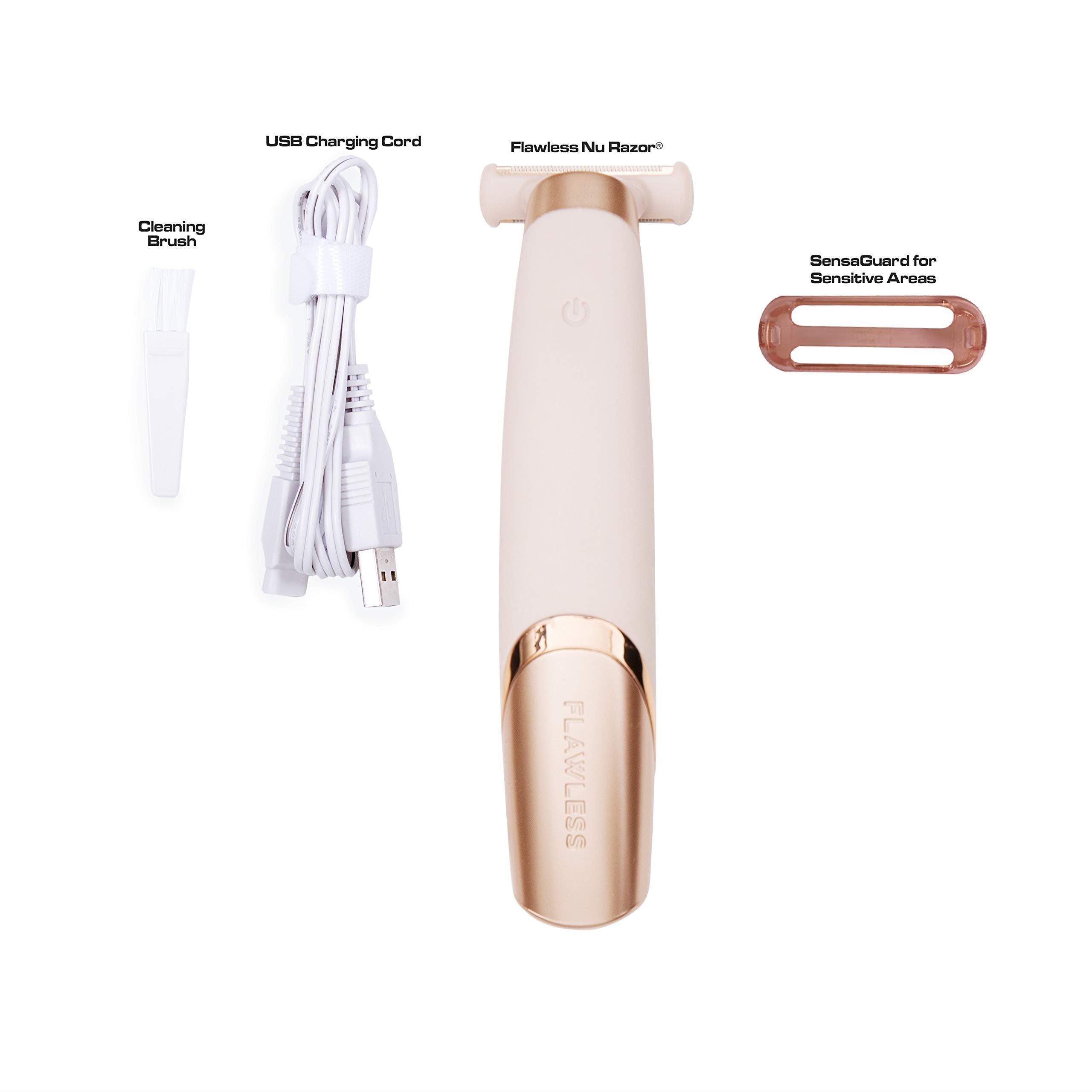 Finishing Touch Flawless Nu Razor, portátil y recargable para viajar con facilidad