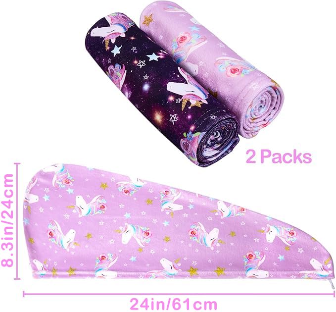 Turbante púrpura FIOBEE para uso diario, compacto