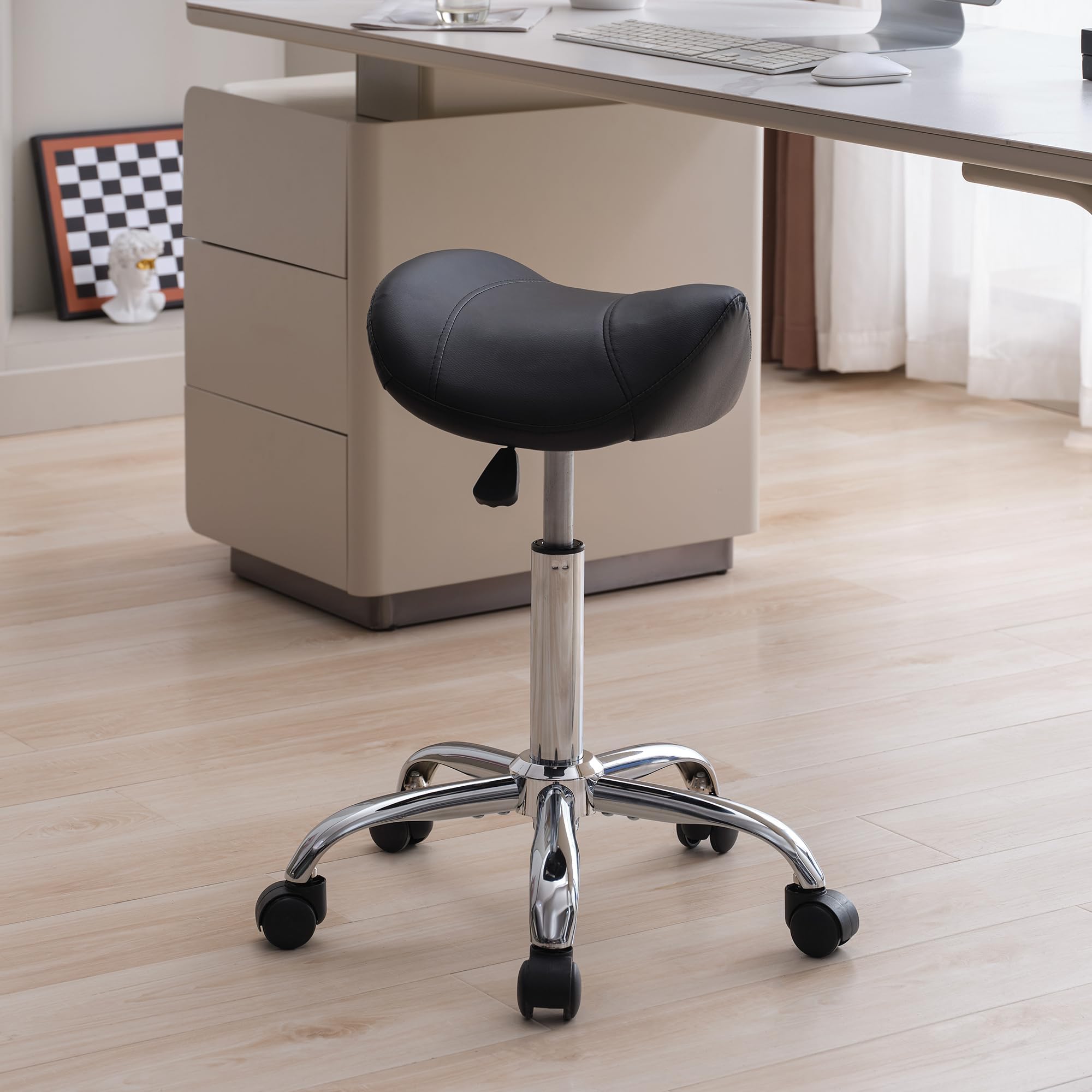 FIRAVOE Silla Saddle ajustable de 18-26 pulgadas para comodidad personalizada