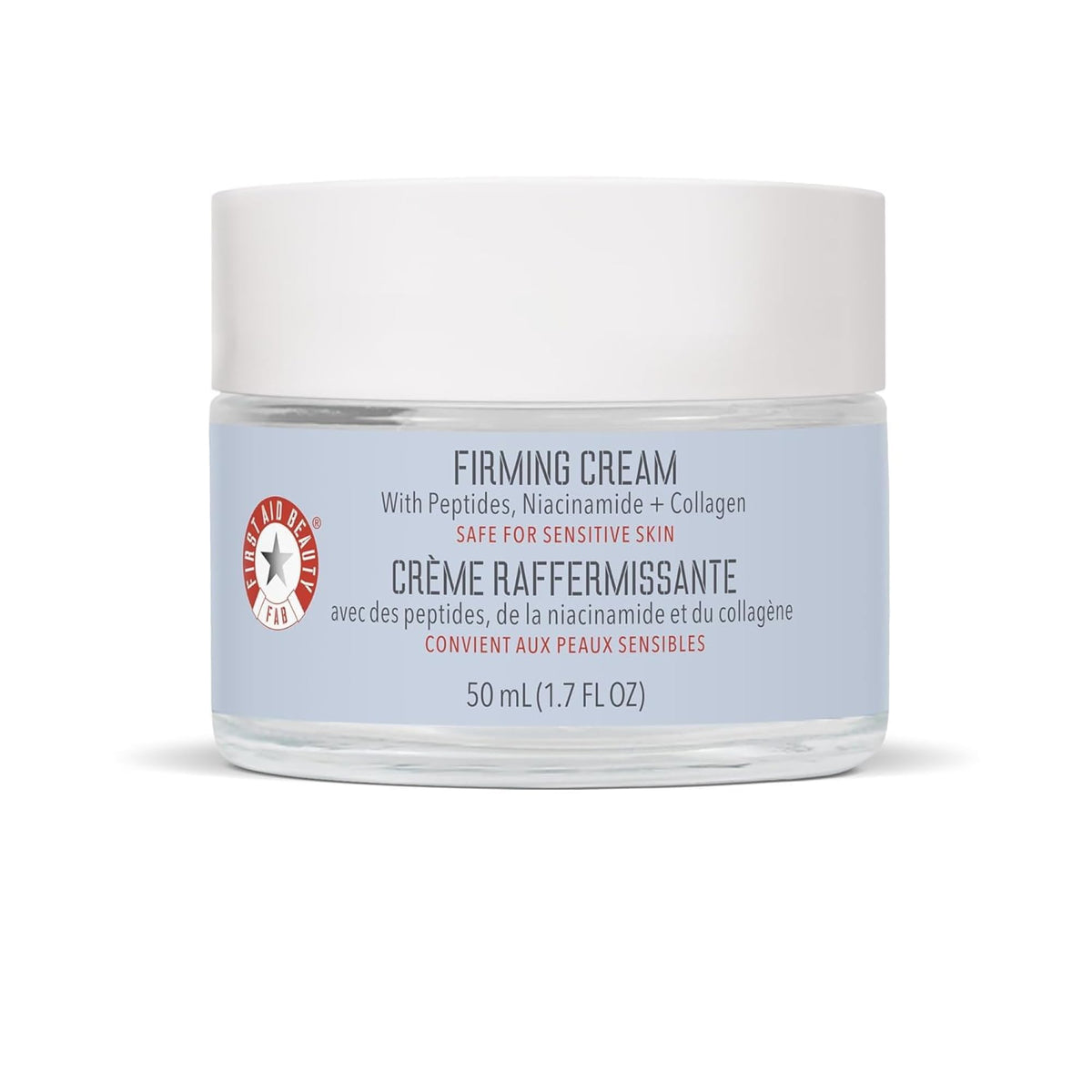 First Aid Beauty crema-firmeza-colageno-envase: hidratación inmediata.