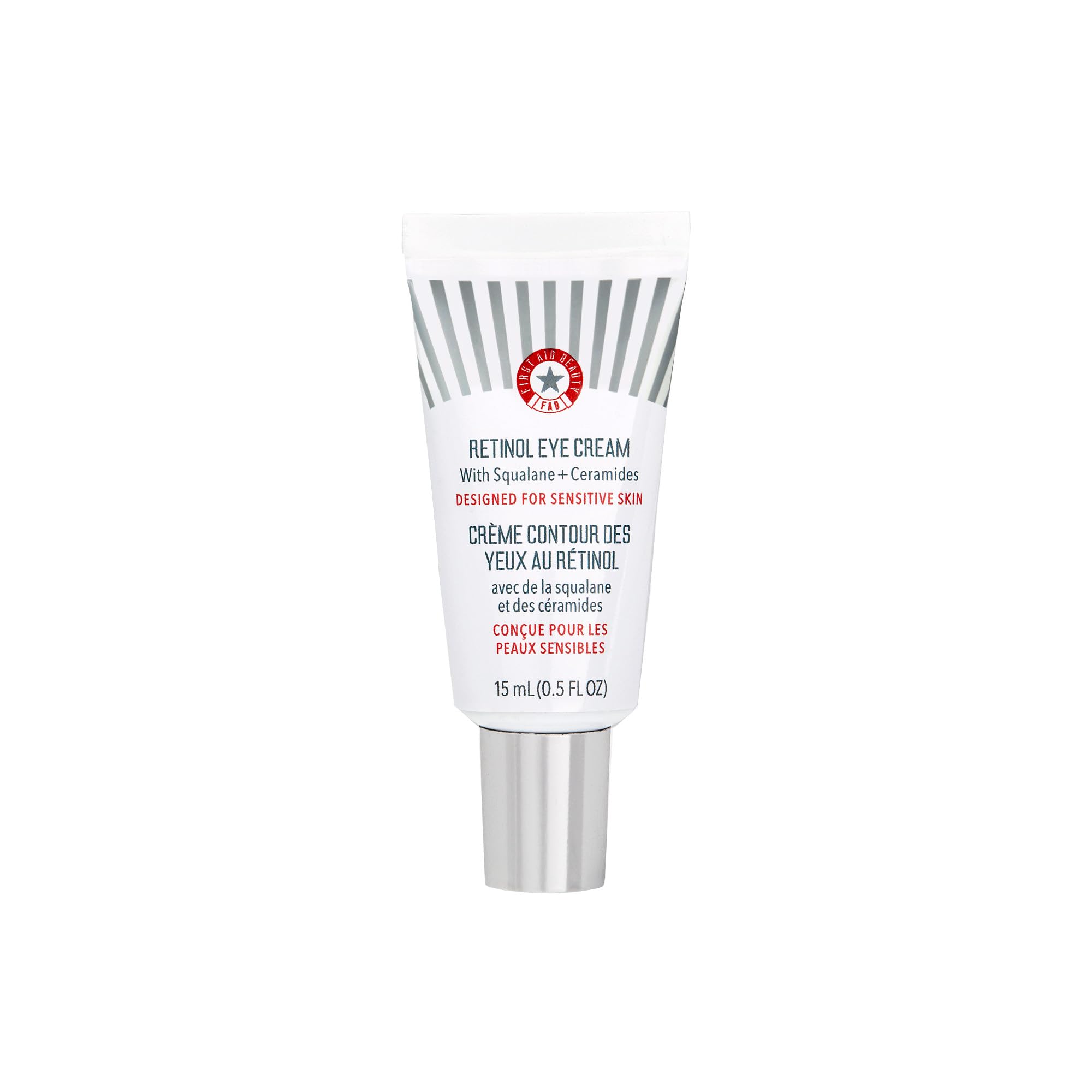 First Aid Beauty Crème contour yeux retinol, emballage élégant pour zone délicate