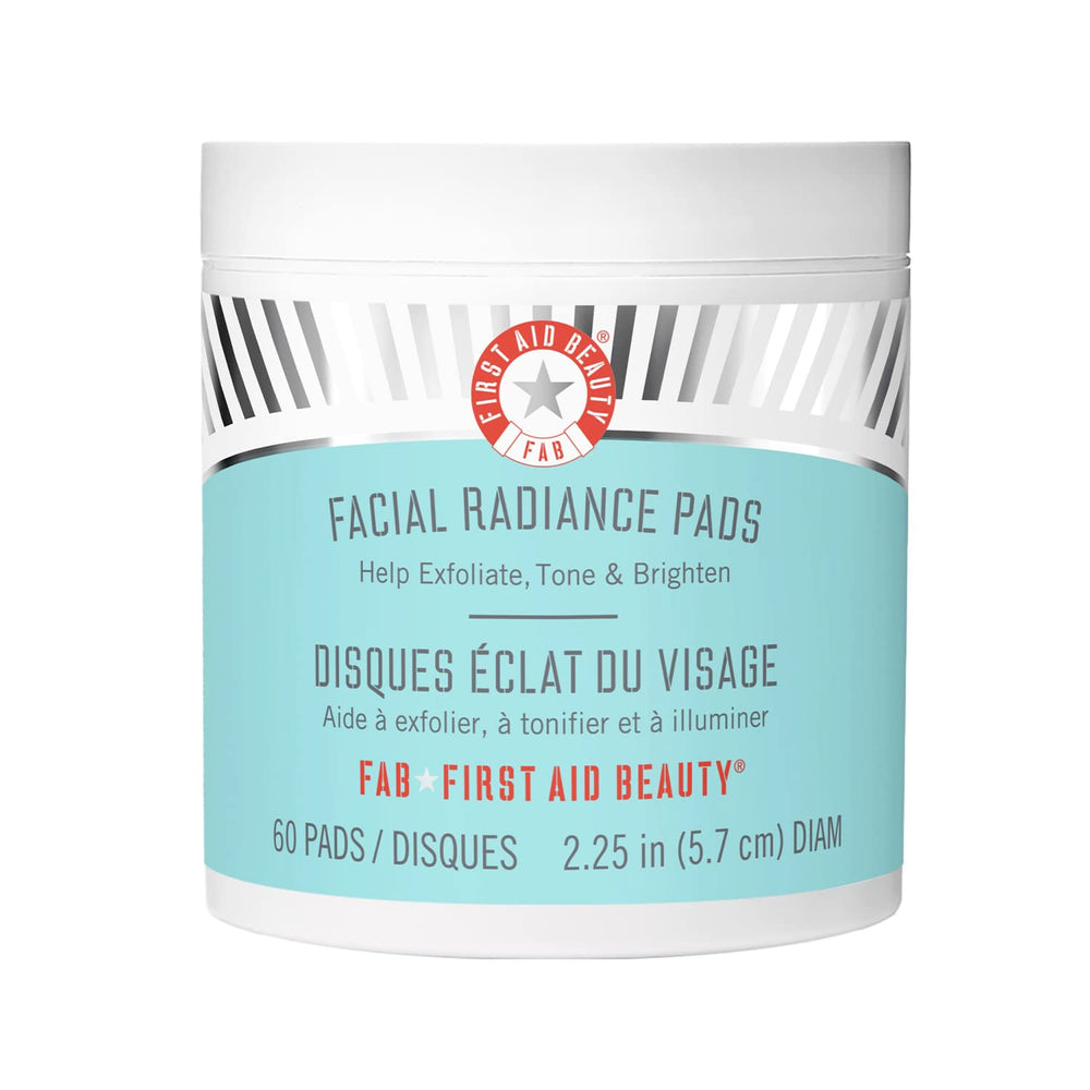 First Aid Beauty Facial Radiance Pads, empaque compacto para exfoliación suave diaria