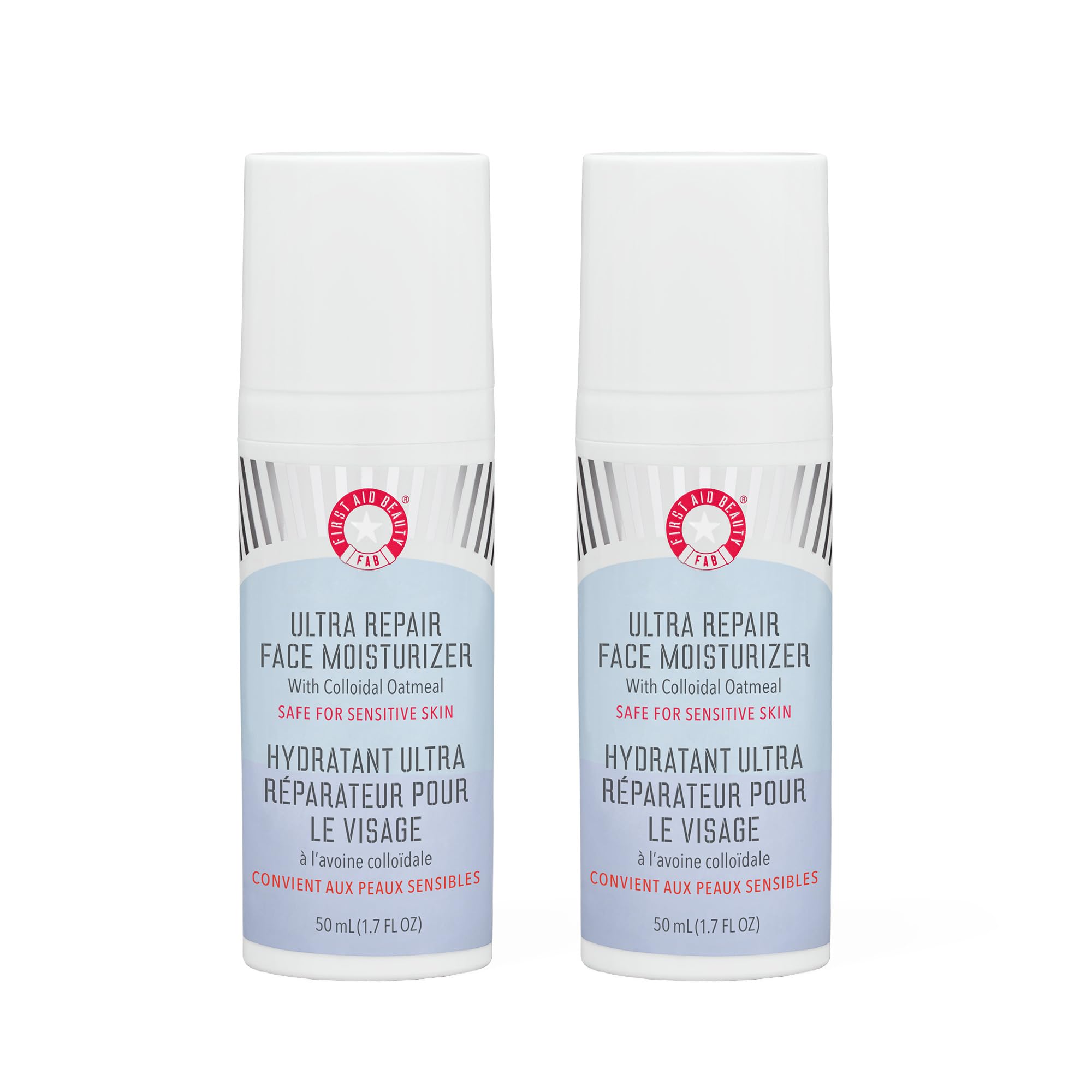 First Aid Beauty Ultra Repair – botella del hidratante ligero que hidrata al instante.