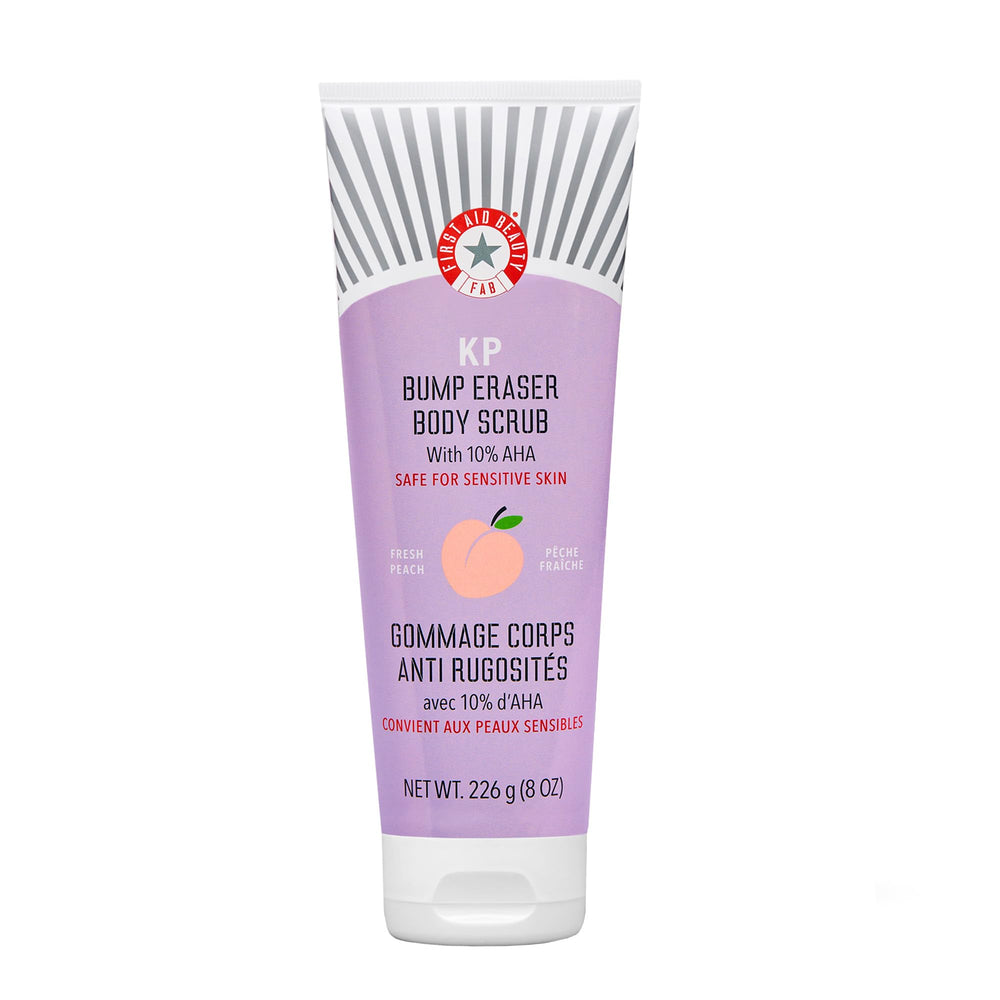 KP Bump Eraser de First Aid Beauty, exfoliante corporal suave para piel suave