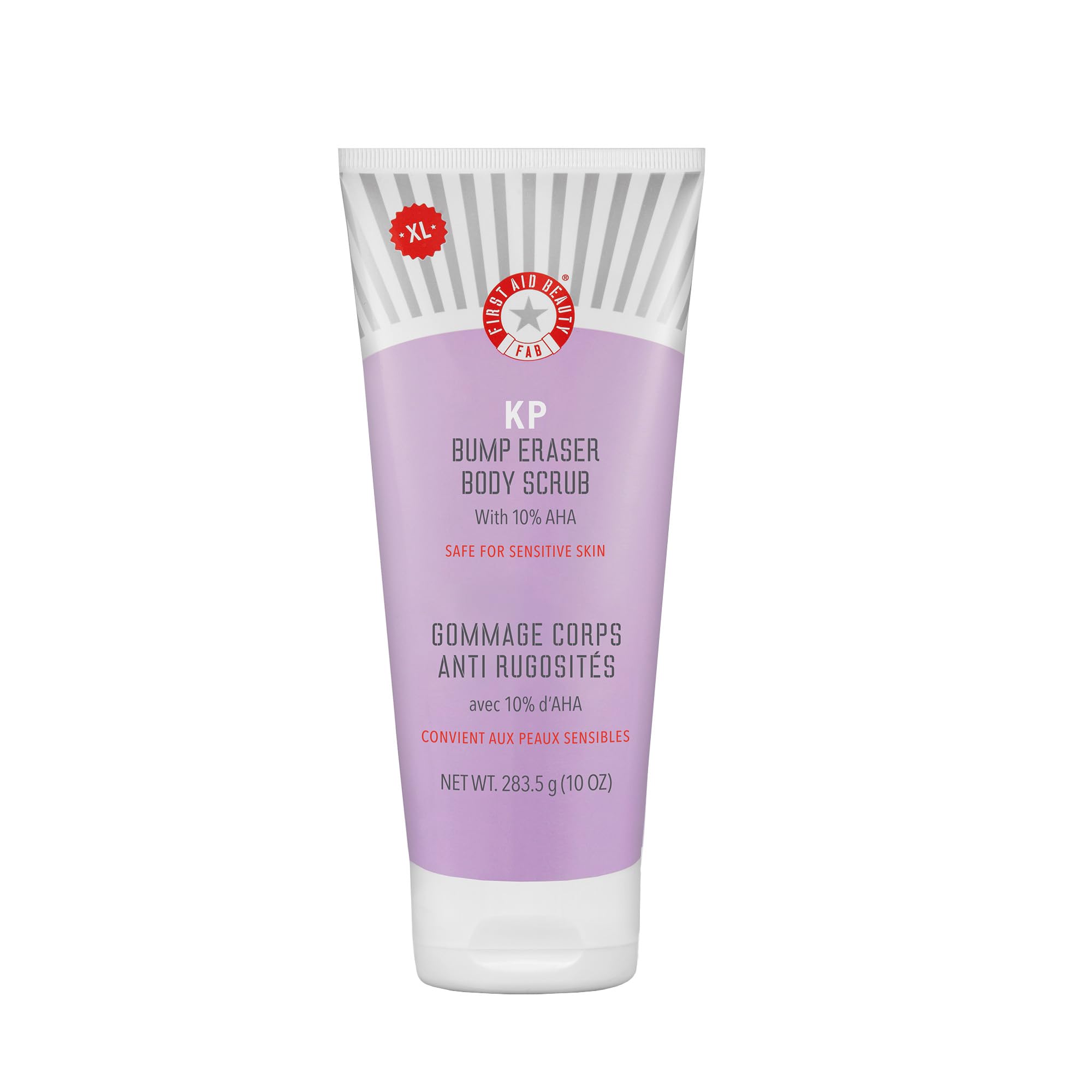 First Aid Beauty KP Bump Eraser gommage corps: peau lisse et douce après utilisation.