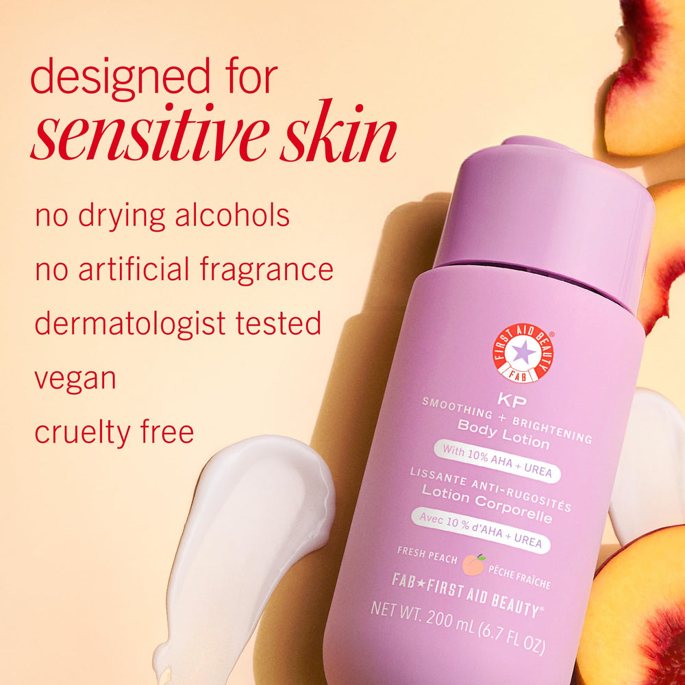 Uso diario de la loción corporal KP Smoothing