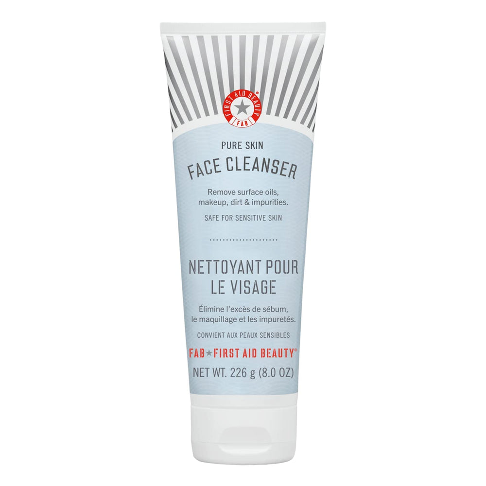 First Aid Beauty Limpiador Facial Piel Pura: limpieza suave diaria sin irritación.