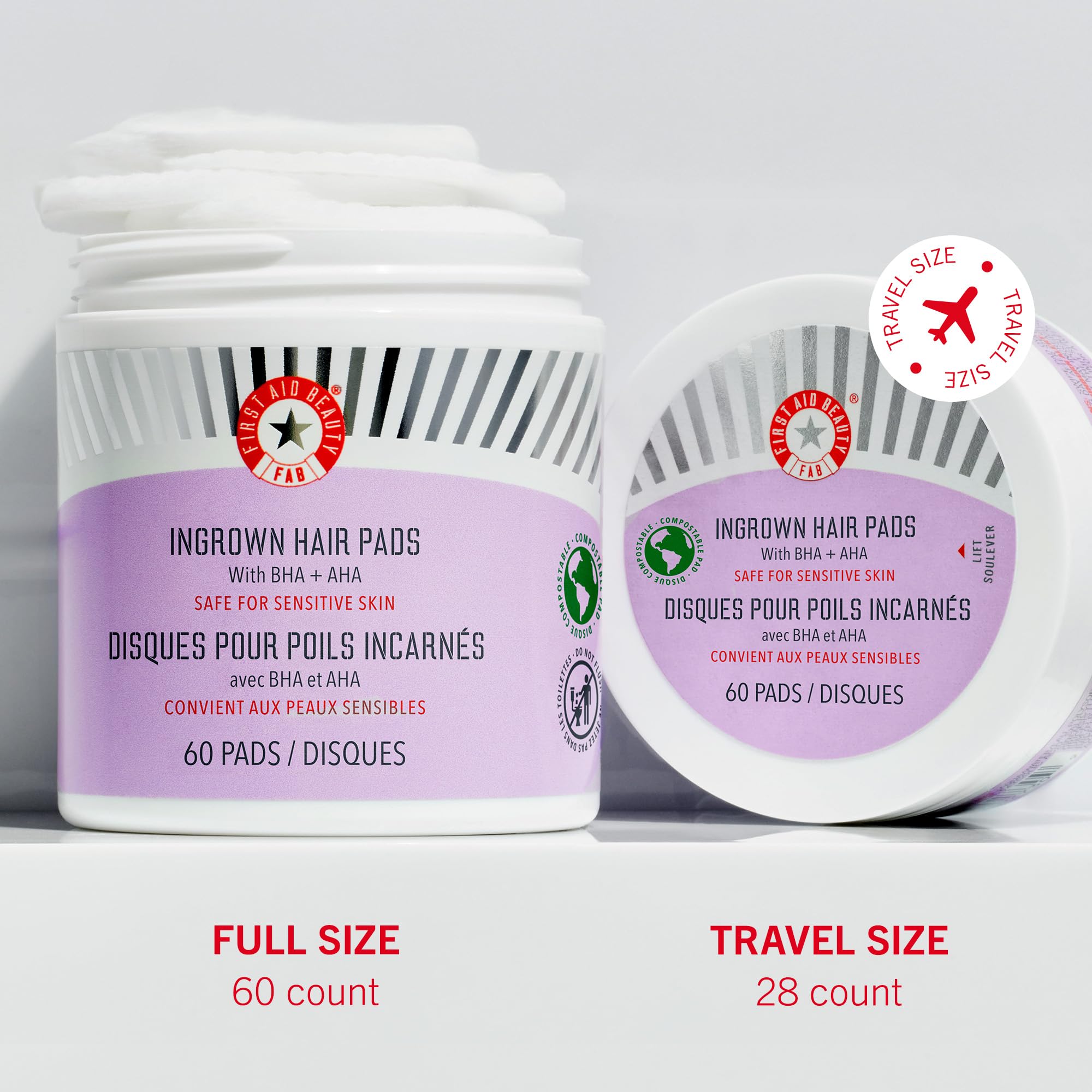 First Aid Beauty emballage compostable, option écologique et pratique.