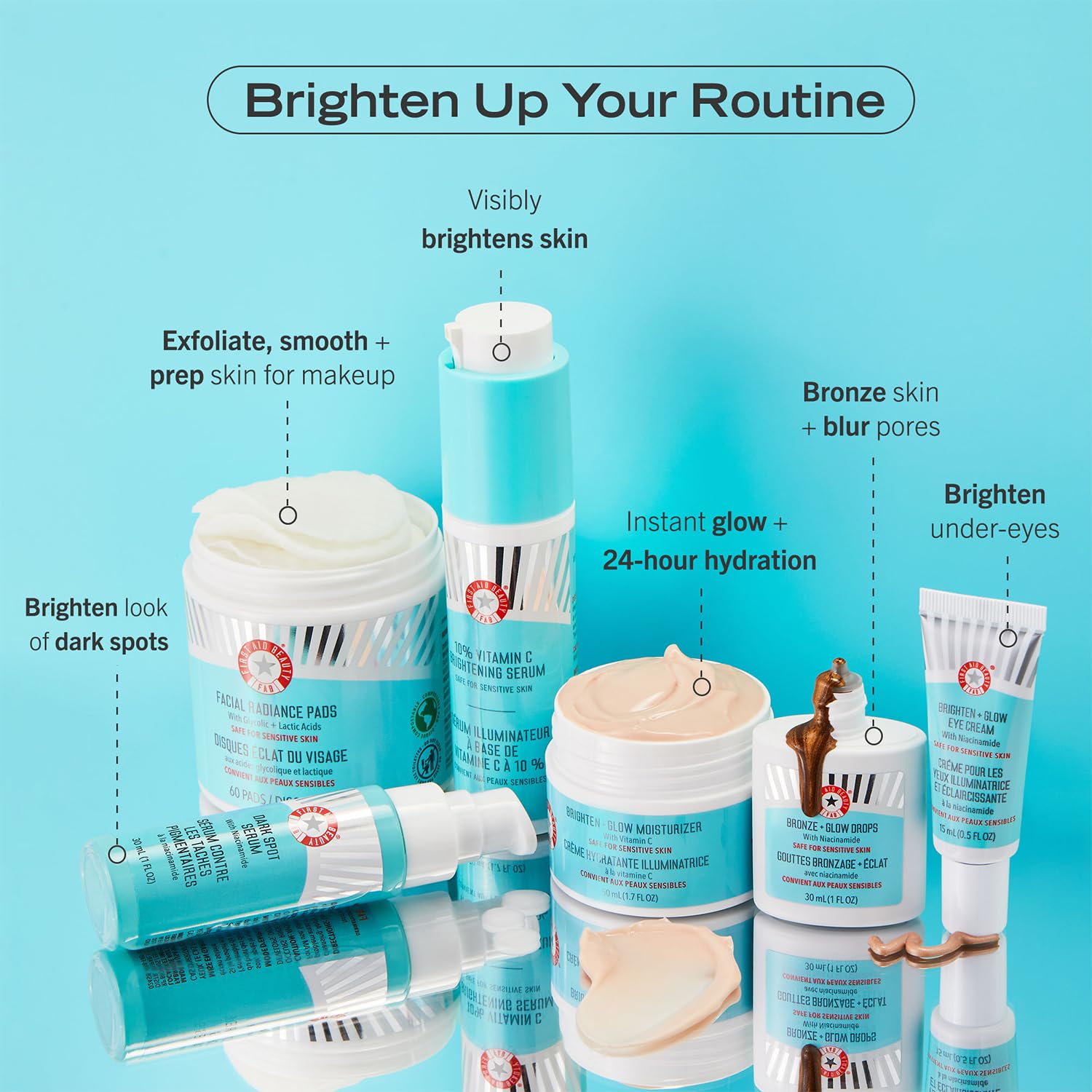 First Aid Beauty presentación de 1 oz ideal para uso diario