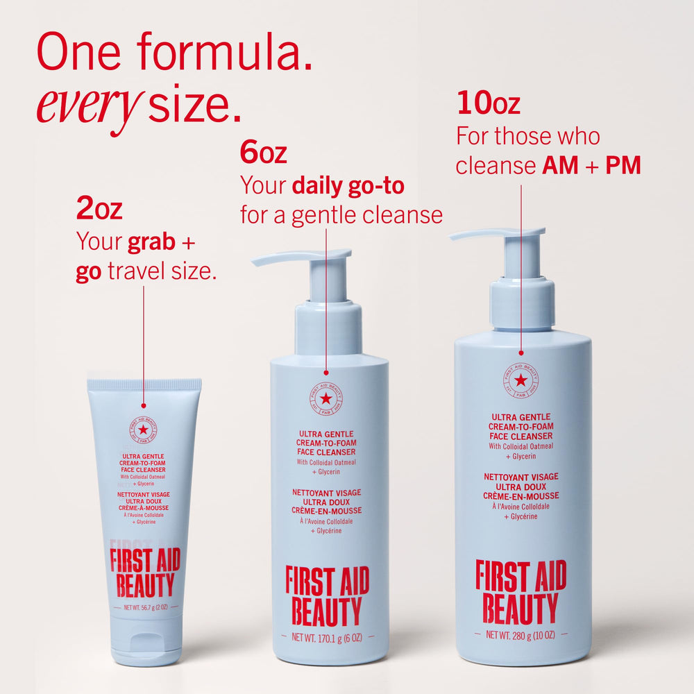 First Aid Beauty Ultra Gentle, balance de pH para limpieza suave.
