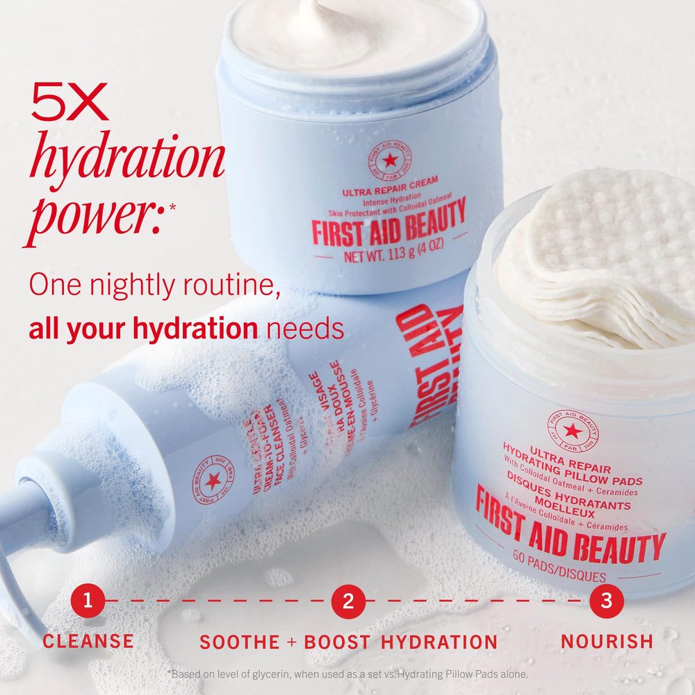 First Aid Beauty Ultra Gentle, apto para piel sensible y propensa a rojez.