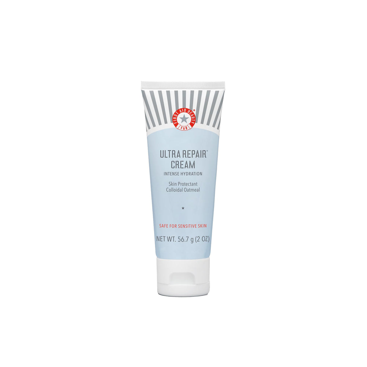 First Aid Beauty Ultra Repair Cream, envase de 2 onzas, hidratación profunda.
