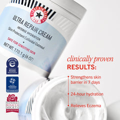 Crème Ultra Repair pour visage et corps First Aid Beauty usage quotidien