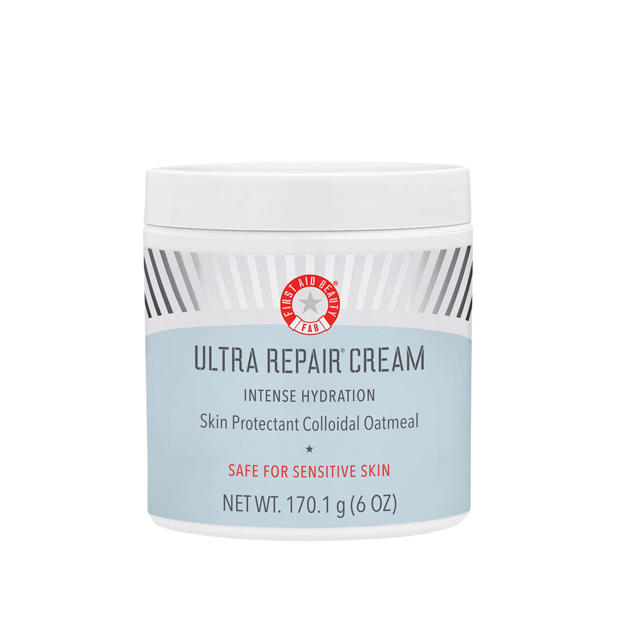 First Aid Beauty Ultra Repair Cream en bouteille pour hydrater la peau sèche.