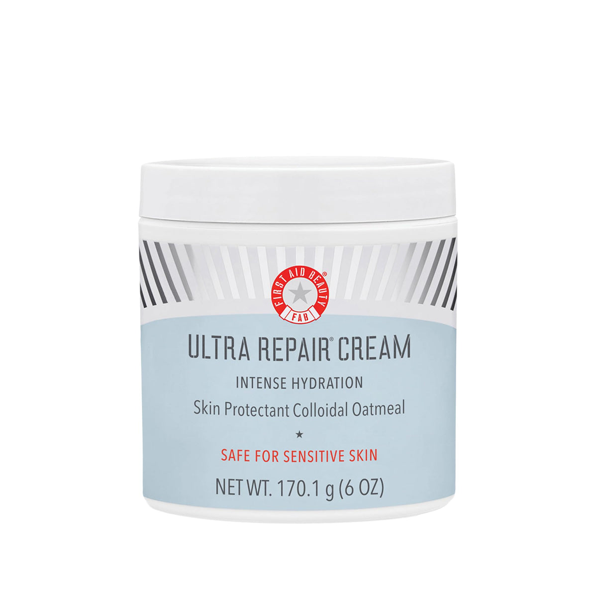 First Aid Beauty Ultra Repair Cream en bouteille pour hydrater la peau sèche.