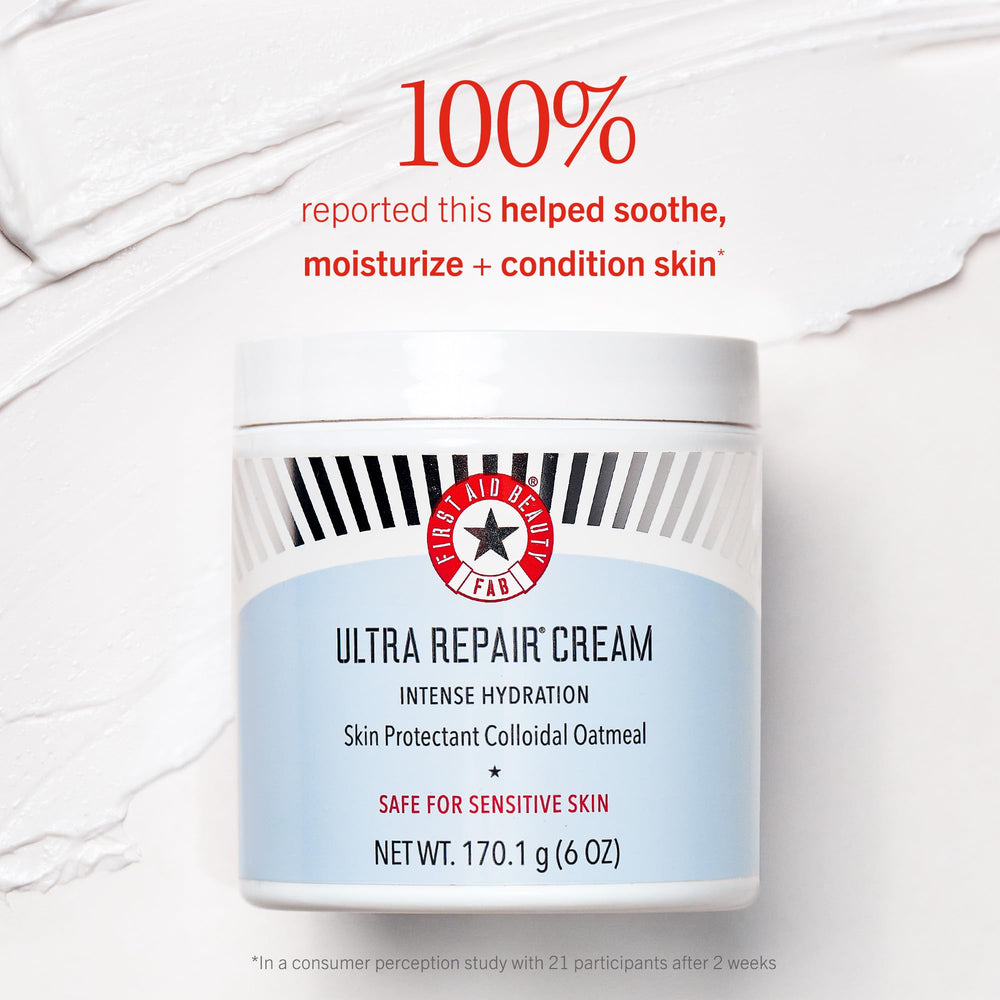 Emballage recyclable de First Aid Beauty Ultra Repair Cream.