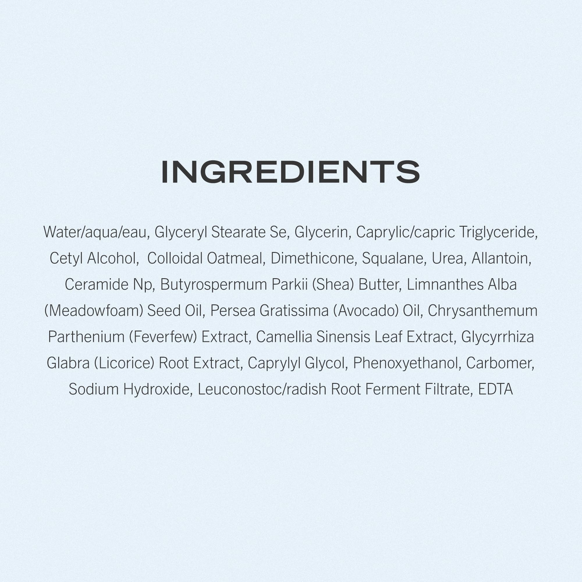 First Aid Beauty Ultra Repair, etiqueta clara que facilita reconocer ingredientes y beneficios.