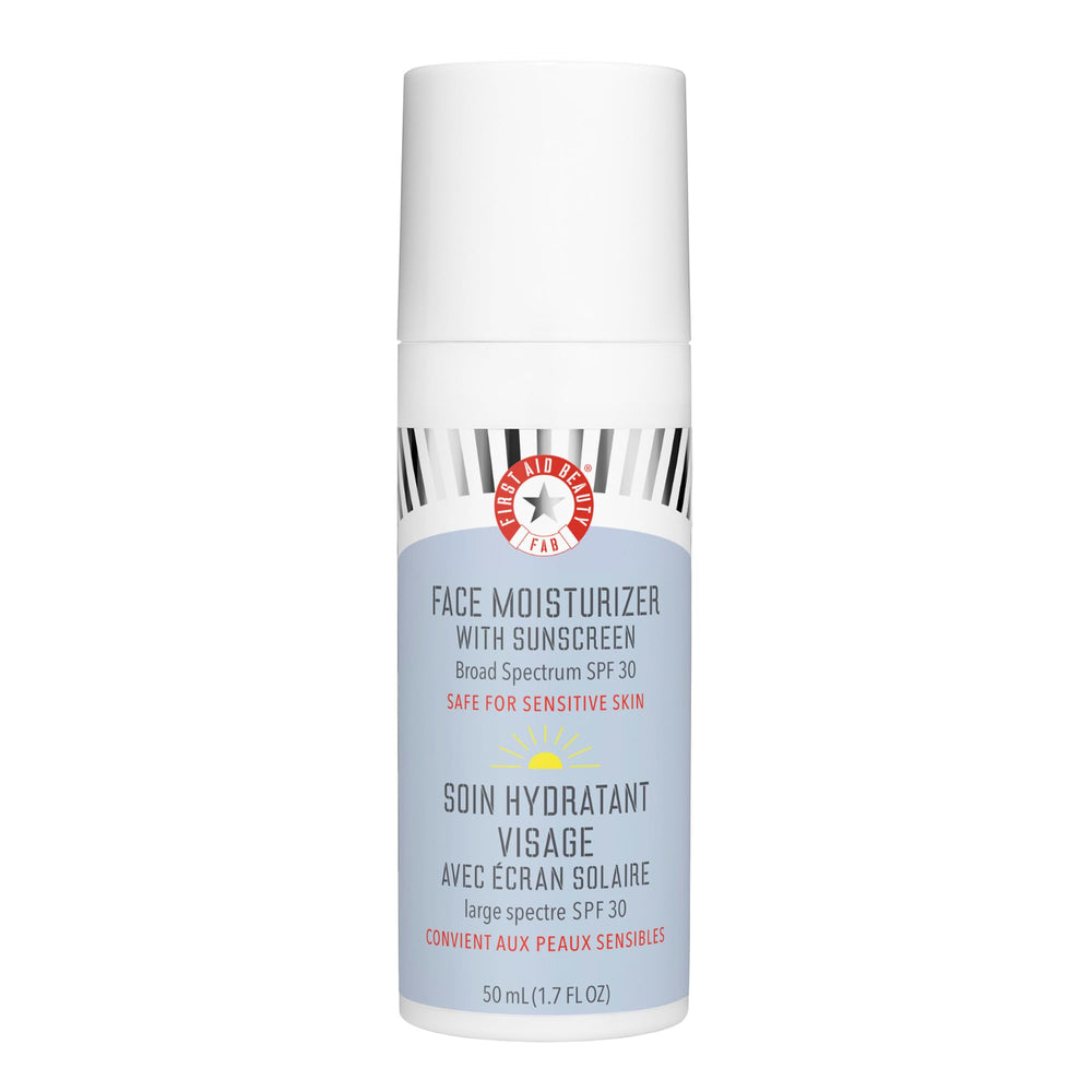 First Aid Beauty Ultra Repair con FPS 30 en botella, hidratación duradera para piel