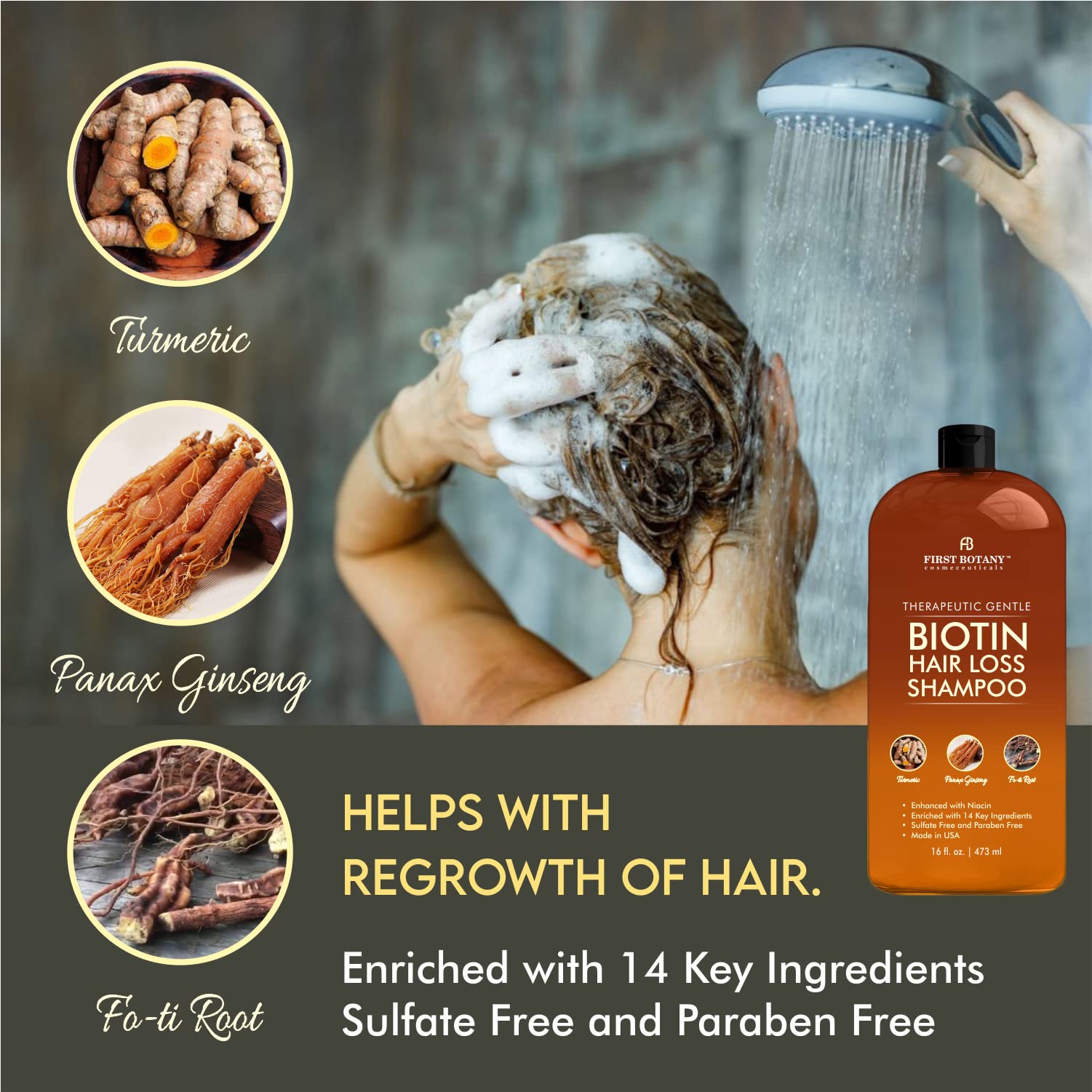 First Botany aceite de argán y extractos naturales para cabello