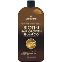 First Botany Champú crema espumosa para limpieza suave y cabello limpio.
