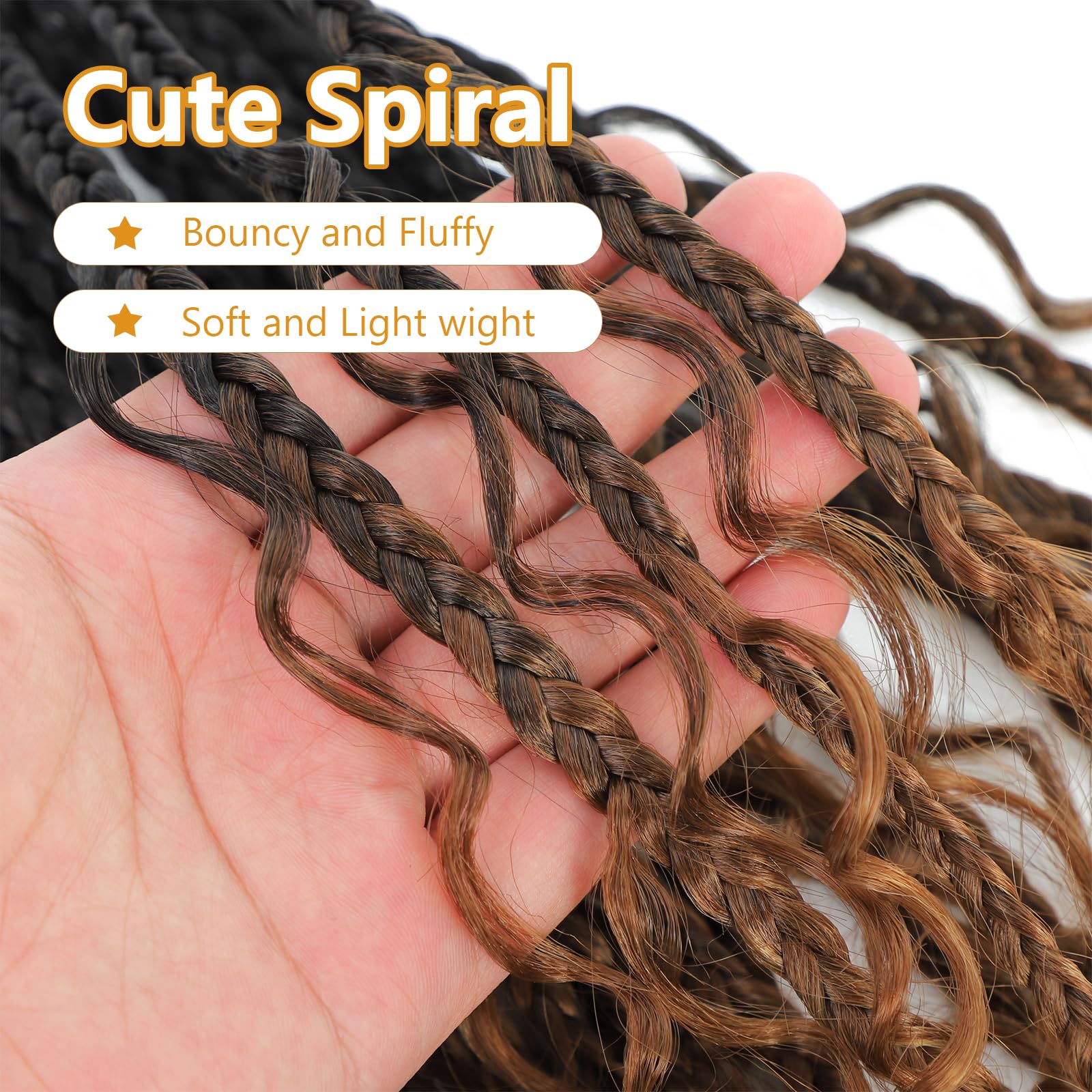 FIRSTCYH HAIR instalación fácil con pre bucle para trenzas rápidas