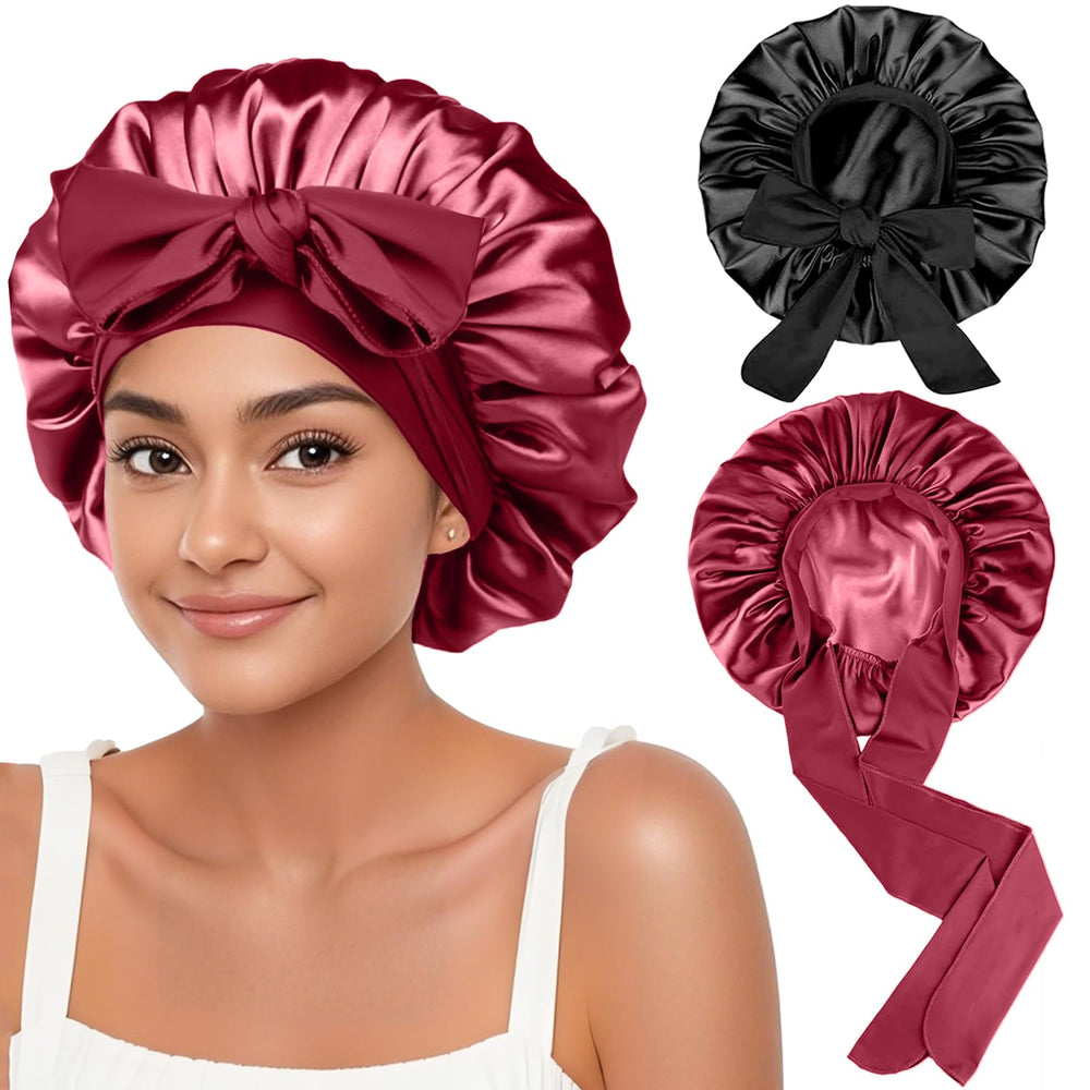FIRSTPELLA bonete de satén para uso diario, cabello protegido.