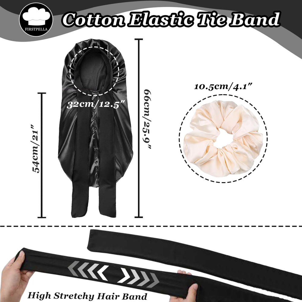 FIRSTPELLA bonete satin dormir rizado mantiene rizos definidos y evita nudos