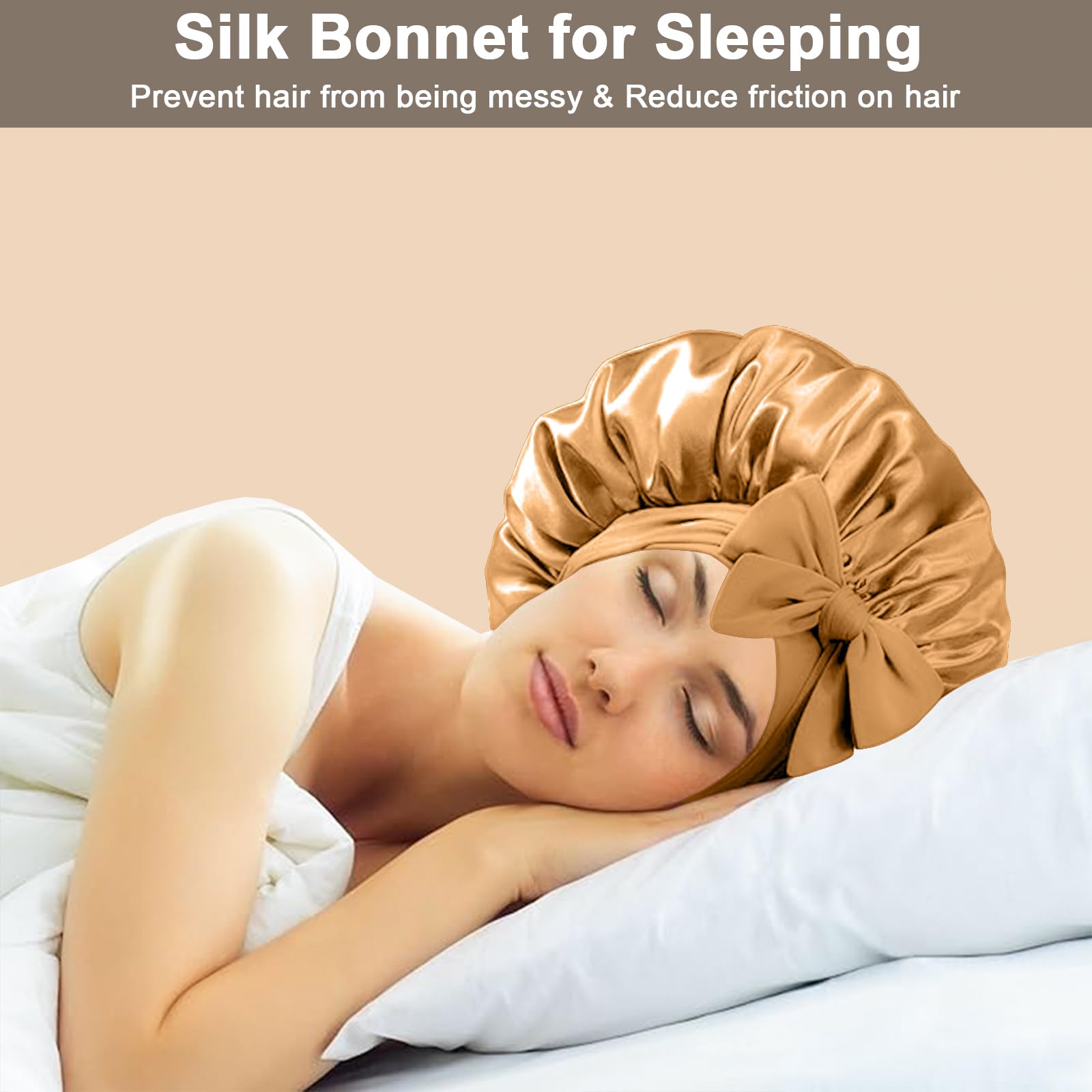 FIRSTPELLA bonete satén para usos variados, ideal para ejercicio o spa en casa, viste bien.